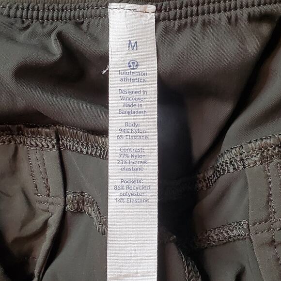Lululemon Men's Size M Great Wall Pant 32" Dark Olive M5903S - Picture 7 of 8